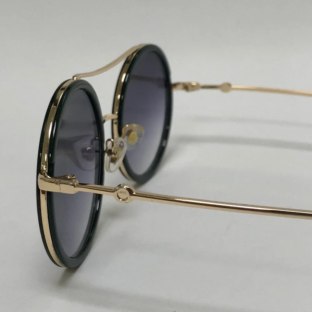 Women Fashion Designer‎ XL Sunglasses Gold Black Red Green Frame Round Hip Hop